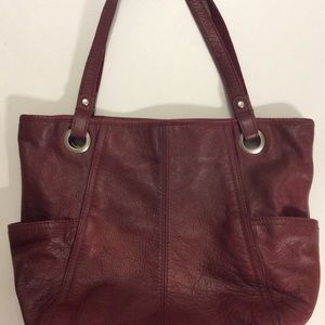 Fossil Leather Burgundy or Plum Purse
